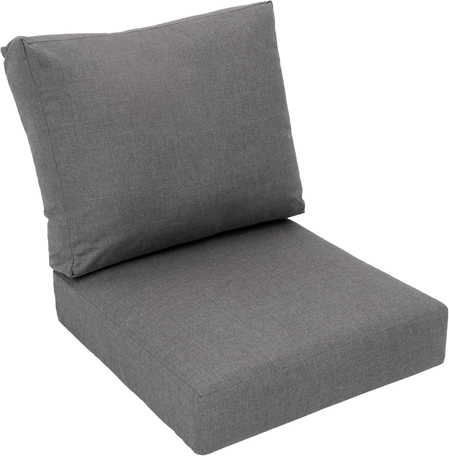 Eddie Bauer Home Deep Seating Outdoor Lounge Cushion, Knife Edge, 26" X 30" X 5", Cast Slate