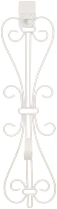 [Front Door WREATH HANGER] - Elegant Design | ADJUSTABLE Hook Length for Tall and Small Doors | PADDING to Prevent Damage like Scratch and Dents | Heavy Duty Cast Iron Metal Hangar (Gold)