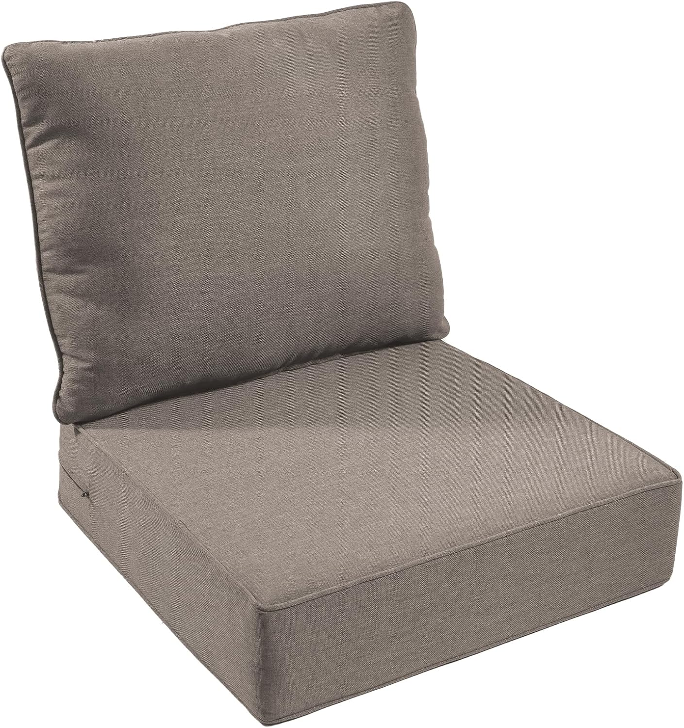 Outdoor Chair Cushions Set of 2, Waterproof 24x24 Patio Chair Cushion, 6" Thickened Seat Cushion for Outdoor Furniture, Couch Cushion Replacement, Include 2 Back & 2 Seat Cushions, Thick/Orange