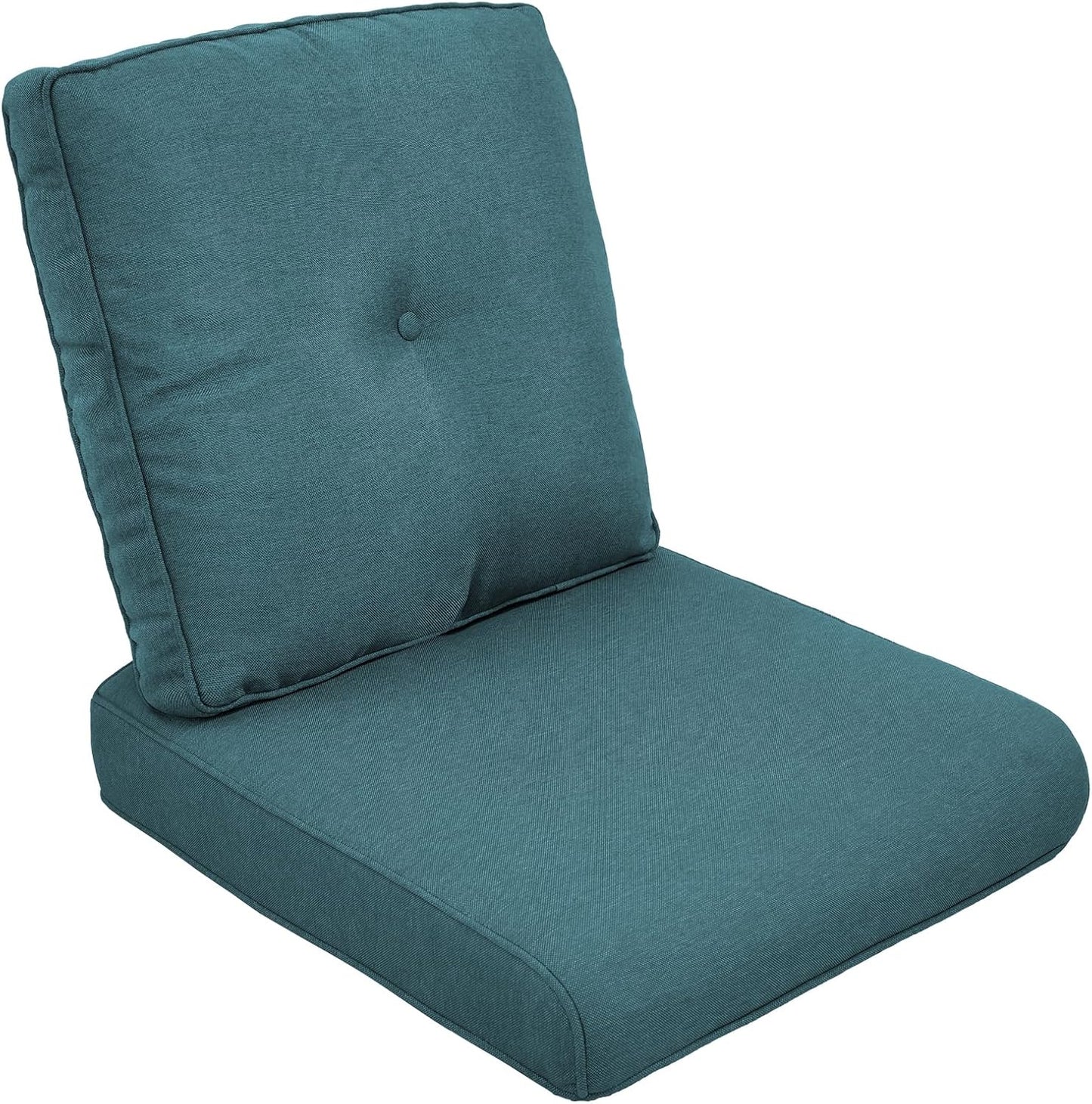 Outdoor Chair Cushions Set of 2, Waterproof 24x24 Patio Chair Cushion, 6" Thickened Seat Cushion for Outdoor Furniture, Couch Cushion Replacement, Include 2 Back & 2 Seat Cushions, Thick/Orange