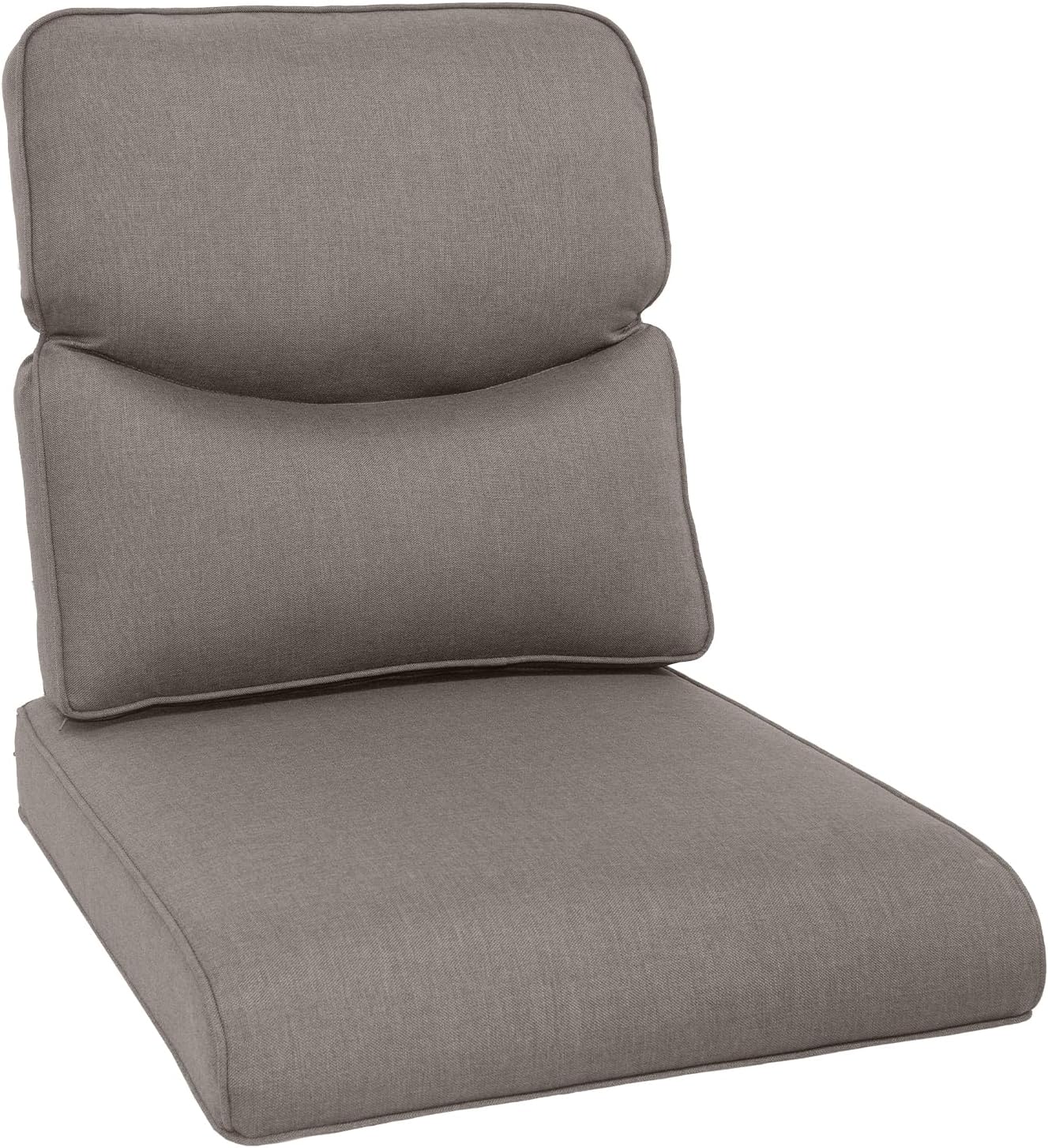 Outdoor Chair Cushions Set of 2, Waterproof 24x24 Patio Chair Cushion, 6" Thickened Seat Cushion for Outdoor Furniture, Couch Cushion Replacement, Include 2 Back & 2 Seat Cushions, Thick/Orange