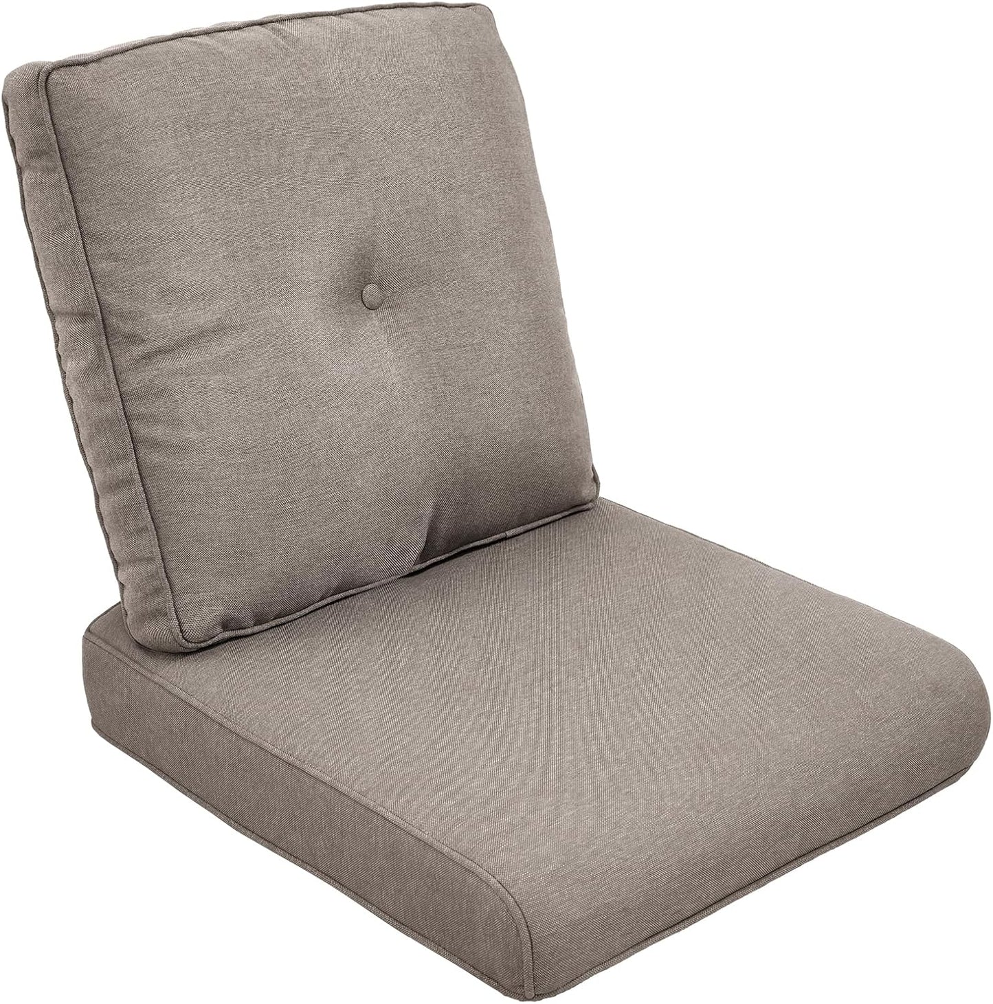 Outdoor Chair Cushions Set of 2, Waterproof 24x24 Patio Chair Cushion, 6" Thickened Seat Cushion for Outdoor Furniture, Couch Cushion Replacement, Include 2 Back & 2 Seat Cushions, Thick/Orange