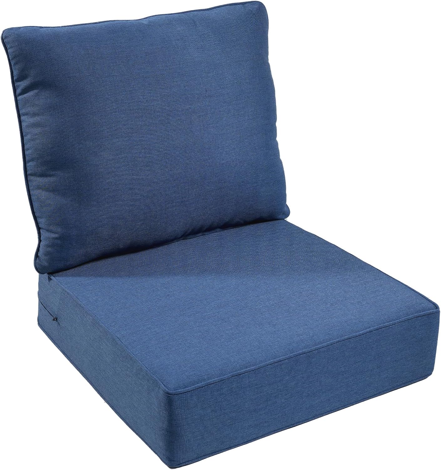 Outdoor Chair Cushions Set of 2, Waterproof 24x24 Patio Chair Cushion, 6" Thickened Seat Cushion for Outdoor Furniture, Couch Cushion Replacement, Include 2 Back & 2 Seat Cushions, Thick/Orange