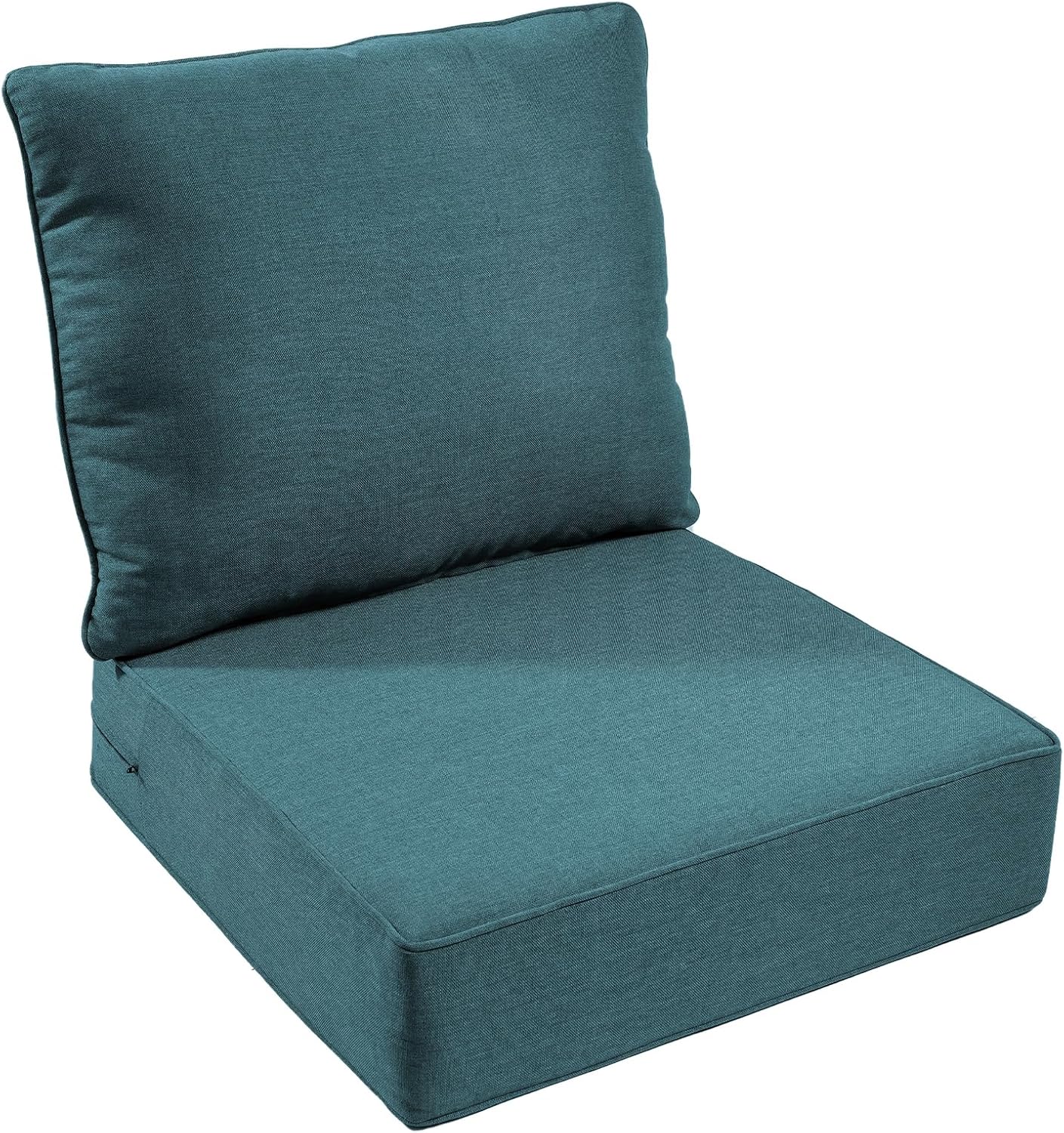 Outdoor Chair Cushions Set of 2, Waterproof 24x24 Patio Chair Cushion, 6" Thickened Seat Cushion for Outdoor Furniture, Couch Cushion Replacement, Include 2 Back & 2 Seat Cushions, Thick/Orange